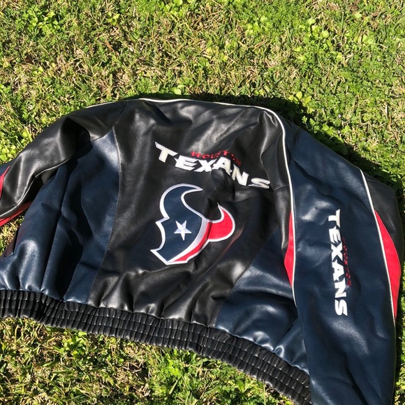 Houston Texans Leather Football Jacket 